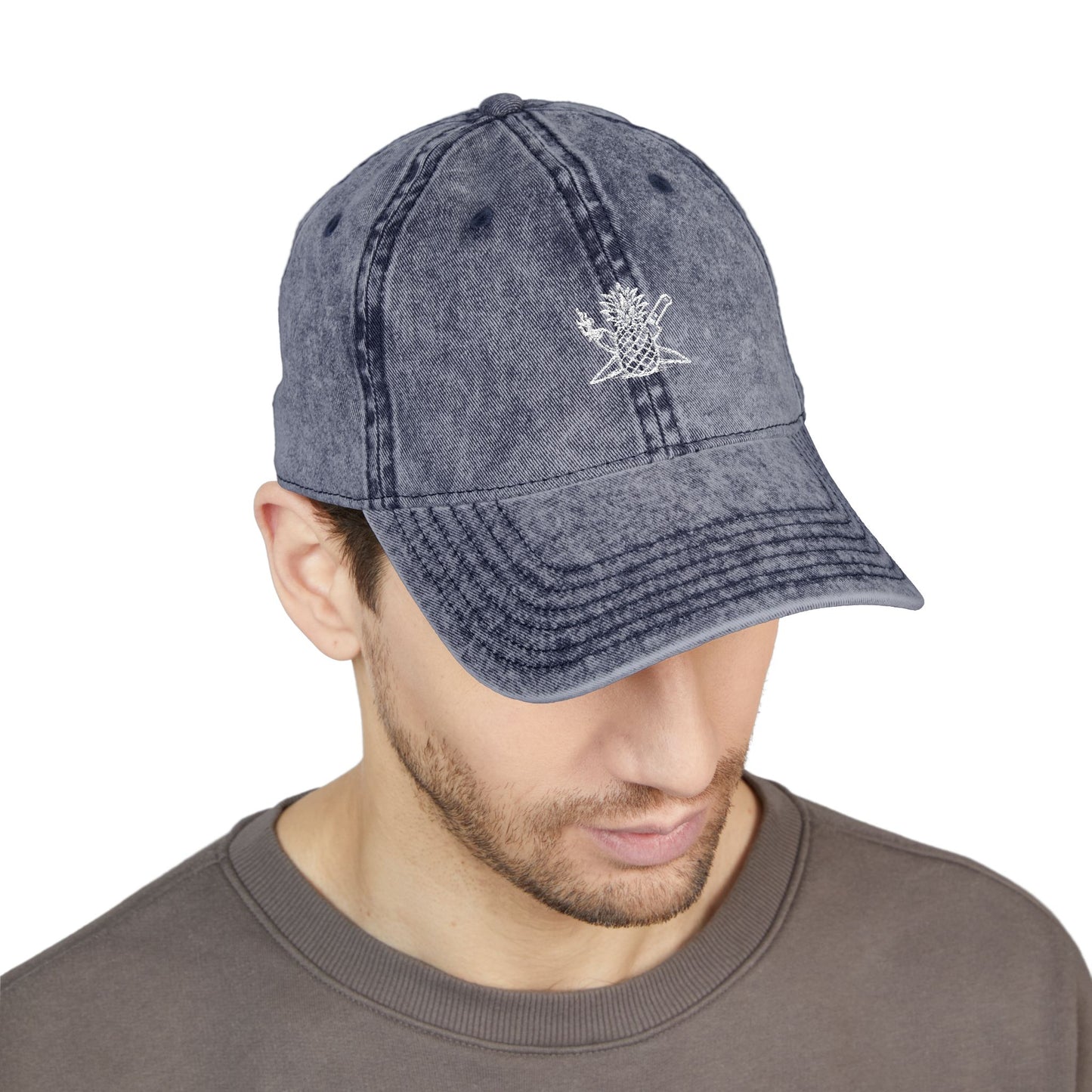 Vintage Embroidered Logo Cap