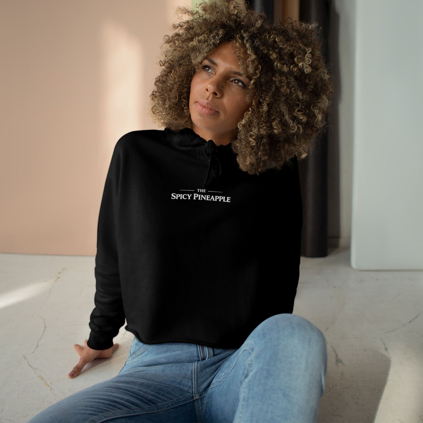 Running on Fumes Crop Top Hoodie