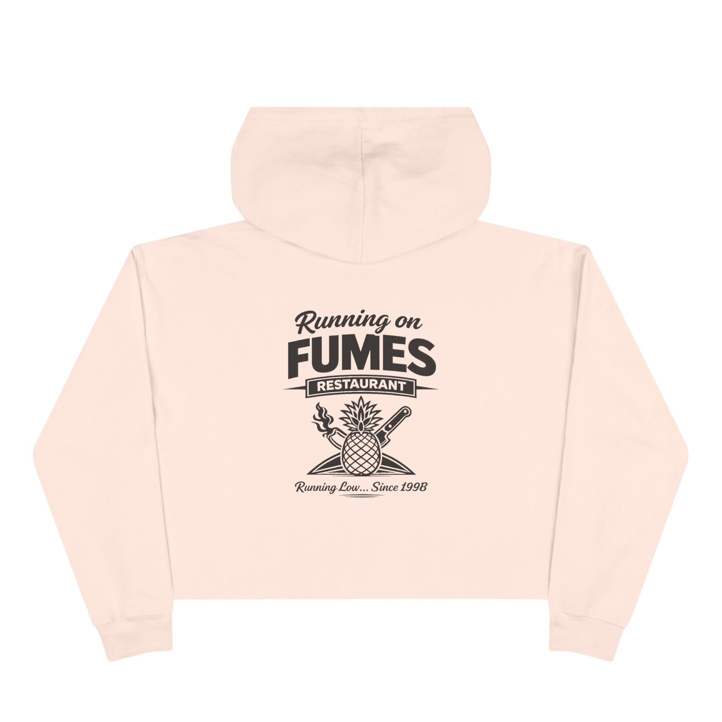 Running on Fumes Crop Top Hoodie
