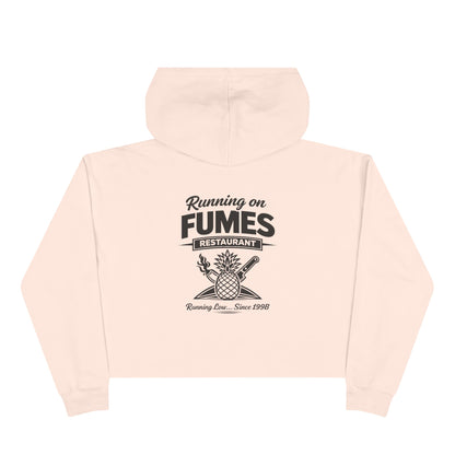 Running on Fumes Crop Top Hoodie