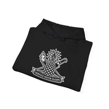 Service Never Sleeps Logo Hoodie