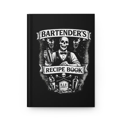 Bartender's Recipe Book Hardcover — Mixology Notebook