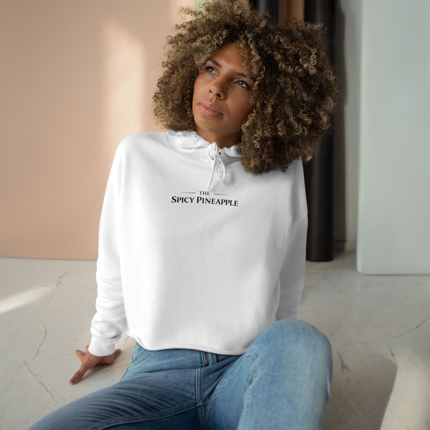 Running on Fumes Crop Top Hoodie