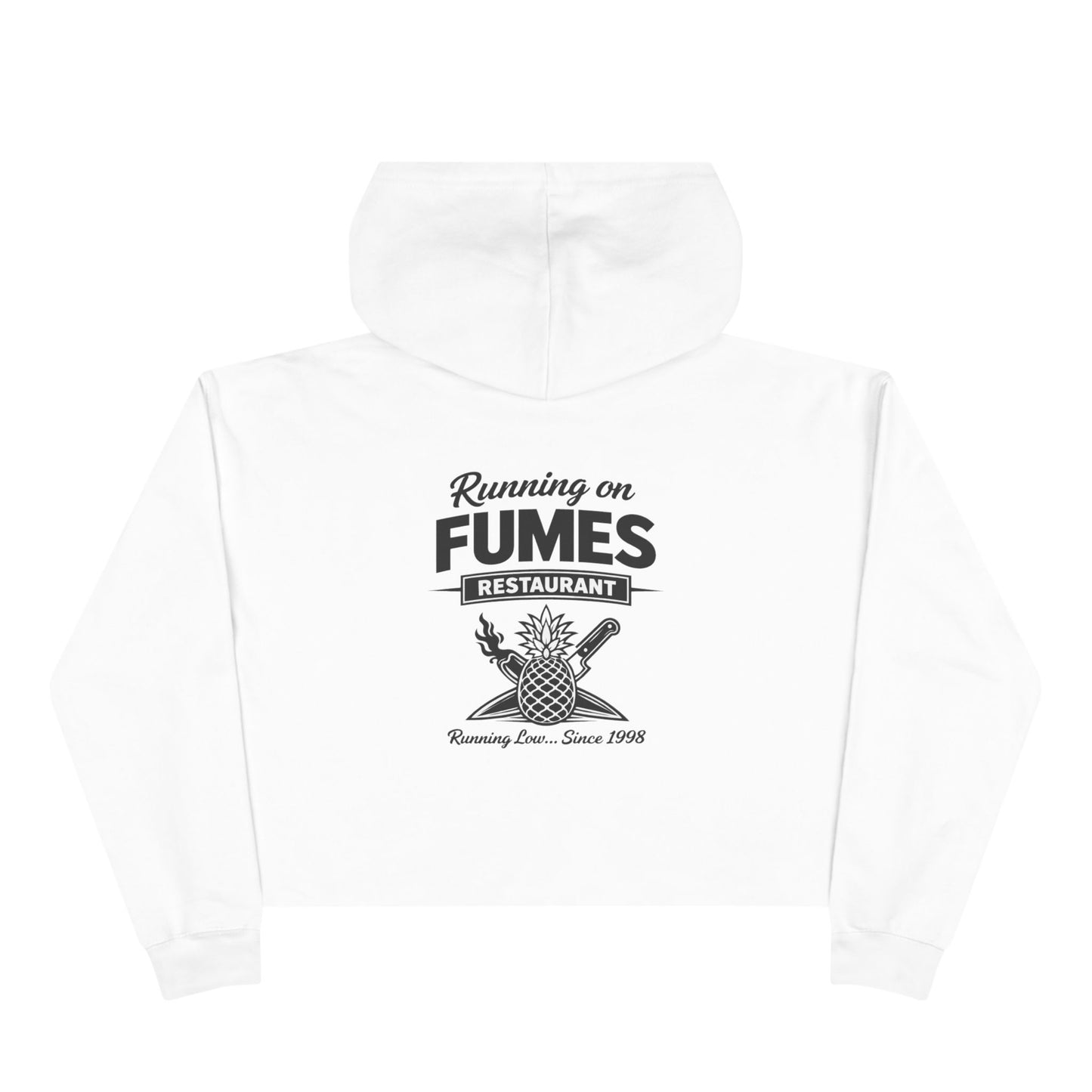Running on Fumes Crop Top Hoodie